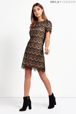 Mela Loves London Lace Detailed Dress